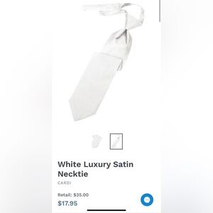 White Classic Satin Tie Wedding Prom Tuxedo Pre Tied clip Adjustable